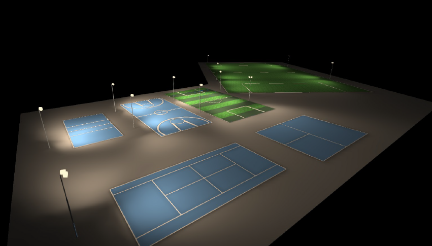 Complejo Deportivo ASA - Iluminación de canchas